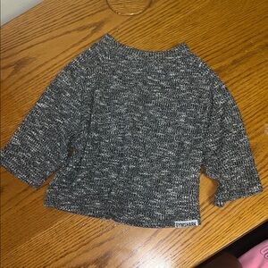 Gymshark Charcoal Knit Top like new size small